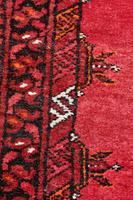 Handmade Bokhara wool rug vibrant red ground (9 of 11) Handmade Bokhara wool rug vibrant red ground (9 of 11)