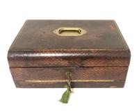 Antique Victorian Leather Writing Document Box (3 of 19) Antique Victorian Leather Writing Document Box (3 of 19)