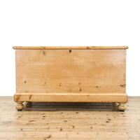 Antique 19th Century Large Pine Blanket Chest
