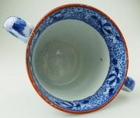 Pearlware Pottery Blue & White Transferware Loving Cup & Saucer c.1810 (5 of 8) Pearlware Pottery Blue & White Transferware Loving Cup & Saucer c.1810 (5 of 8)