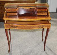 1900s Quality Ladies Mahogany Desk with Kingswood Banding (4 of 4) 1900s Quality Ladies Mahogany Desk with Kingswood Banding (4 of 4)
