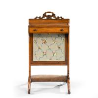 Unusual Mid 19th Century Mahogany Framed Fire Screen (2 of 5) Unusual Mid 19th Century Mahogany Framed Fire Screen (2 of 5)