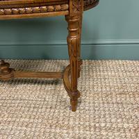 French Walnut Caned Long Antique Stool c.1900 (6 of 6) French Walnut Caned Long Antique Stool c.1900 (6 of 6)