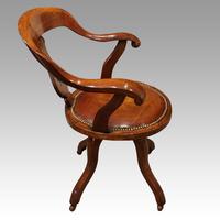 Victorian Mahogany Revolving Desk Chair (2 of 5) Victorian Mahogany Revolving Desk Chair (2 of 5)