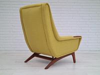 Danish high-backed armchair, reupholstered, 70s (13 of 14) Danish high-backed armchair, reupholstered, 70s (13 of 14)