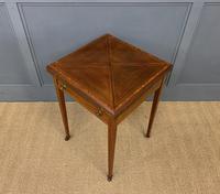 Edwardian Inlaid Mahogany Envelope Card Table (10 of 14) Edwardian Inlaid Mahogany Envelope Card Table (10 of 14)