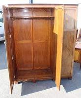 1940s Walnut 3 Door Wardrobe with Inlay Detailing. (4 of 7) 1940s Walnut 3 Door Wardrobe with Inlay Detailing. (4 of 7)