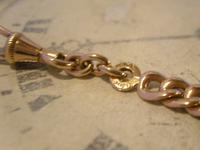 Antique Pocket Watch Chain 1890s French Victorian 14ct Rose Gold Filled Albert (10 of 12) Antique Pocket Watch Chain 1890s French Victorian 14ct Rose Gold Filled Albert (10 of 12)