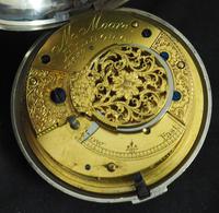 Antique Silver Pair Case Pocket Watch Fusee Verge Escapement Key Wind Enamel Dial M Moore Hillsborough (8 of 10) Antique Silver Pair Case Pocket Watch Fusee Verge Escapement Key Wind Enamel Dial M Moore Hillsborough (8 of 10)