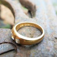 Victorian 18ct Gold Three Diamond Gypsy Ring, Antique Trilogy Ring (3 of 7) Victorian 18ct Gold Three Diamond Gypsy Ring, Antique Trilogy Ring (3 of 7)