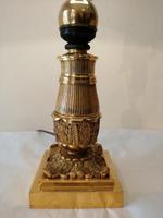 Fine Quality French Brass & Bronze Table Lamp (3 of 6) Fine Quality French Brass & Bronze Table Lamp (3 of 6)