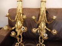 Pair of 5 branch wall lights height 3ft 3 inch brass (free shipping to mainland england) (10 of 11) Pair of 5 branch wall lights height 3ft 3 inch brass (free shipping to mainland england) (10 of 11)