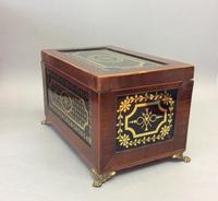 Early 19th Century Eglomise & Mahogany Caddy (3 of 4) Early 19th Century Eglomise & Mahogany Caddy (3 of 4)