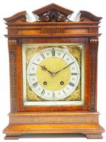 Wow! Superb Antique German Burr Walnut 8-Day Mantel Clock Striking Bracket Clock by Lenzkirch (7 of 10) Wow! Superb Antique German Burr Walnut 8-Day Mantel Clock Striking Bracket Clock by Lenzkirch (7 of 10)