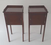 Pair of Hand Made 20th Century Mahogany Pot Cupboards (3 of 4) Pair of Hand Made 20th Century Mahogany Pot Cupboards (3 of 4)