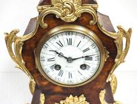 Antique French Shell & Ormolu 8-Day Striking Mantel Clock Rococo Boulle Case Segment Dial Signed (11 of 13) Antique French Shell & Ormolu 8-Day Striking Mantel Clock Rococo Boulle Case Segment Dial Signed (11 of 13)