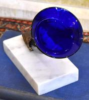 Colbalt Blue Glass Cornucopia Vase - LA492529 | LoveAntiques.com