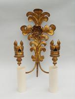 Good Pair of Large Gilt Metal Rococo Style Wall Lights - 9 Available (6 of 6) Good Pair of Large Gilt Metal Rococo Style Wall Lights - 9 Available (6 of 6)