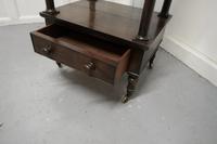 Three Tier Regency Rosewood Whatnot with Drawer (7 of 7) Three Tier Regency Rosewood Whatnot with Drawer (7 of 7)