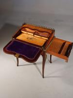A Small Late 19th Century Satinwood and Rosewood Bureau de Dame (5 of 6) A Small Late 19th Century Satinwood and Rosewood Bureau de Dame (5 of 6)