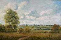Original 20th Century Vintage English Farmland Country Landscape Oil on Canvas Painting (2 of 14) Original 20th Century Vintage English Farmland Country Landscape Oil on Canvas Painting (2 of 14)