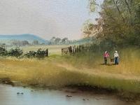 Lovely 'Chocolate Box Quality' Vintage 20thc English Landscape Oil Painting (6 of 15) Lovely 'Chocolate Box Quality' Vintage 20thc English Landscape Oil Painting (6 of 15)