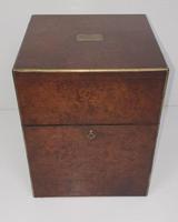 19th Century Brass Bound Burr Walnut Decanter Box (2 of 6) 19th Century Brass Bound Burr Walnut Decanter Box (2 of 6)