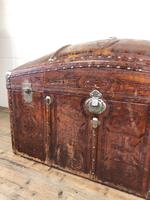 Large Leather Bound Dome Top Trunk (10 of 15) Large Leather Bound Dome Top Trunk (10 of 15)