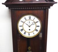 Antique German Single Weight Walnut 8-Day Vienna Regulator Wall Clock (6 of 10) Antique German Single Weight Walnut 8-Day Vienna Regulator Wall Clock (6 of 10)