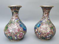 Pretty Pair of Chinese Cloisonne Champleve Vases (7 of 9) Pretty Pair of Chinese Cloisonne Champleve Vases (7 of 9)