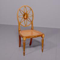 Hand Painted Side Chair in Satinwood (1 of 5)