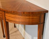 Demi Lune Console Table Sheraton Revival Sunburst Design (4 of 6) Demi Lune Console Table Sheraton Revival Sunburst Design (4 of 6)