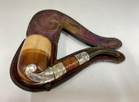 Antique Silver Mounted Smokers Pipe c.1910 (4 of 5) Antique Silver Mounted Smokers Pipe c.1910 (4 of 5)