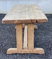 Large French Rustic Bleached Oak Farmhouse Dining Table (18 of 36) Large French Rustic Bleached Oak Farmhouse Dining Table (18 of 36)