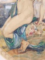 Exclusive Russian Symbolism Painting from Private Collection. #2 Leda with a Swan (4 of 6) Exclusive Russian Symbolism Painting from Private Collection. #2 Leda with a Swan (4 of 6)
