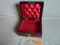 Unusual Inlaid Amboyna Jewellery Box c.1880 (5 of 6) Unusual Inlaid Amboyna Jewellery Box c.1880 (5 of 6)