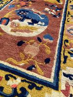 Antique Chinese Ningxia Rug 1.61m x 0.74m (5 of 9) Antique Chinese Ningxia Rug 1.61m x 0.74m (5 of 9)