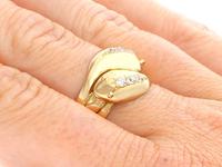 0.54ct Diamond & 18ct Yellow Gold Snake Dress Ring - George V 1931 (8 of 9) 0.54ct Diamond & 18ct Yellow Gold Snake Dress Ring - George V 1931 (8 of 9)