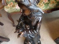 A Victorian Heavy Bronze Girl with Goose (6 of 10) A Victorian Heavy Bronze Girl with Goose (6 of 10)