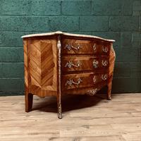 Beautiful French Louis XVI Style Tulip wood marble top commode (10 of 12) Beautiful French Louis XVI Style Tulip wood marble top commode (10 of 12)