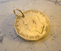 Vintage Pocket Watch Chain Fob 1945 WW2 King George V1 Threpenny Bit Coin Fob (5 of 6) Vintage Pocket Watch Chain Fob 1945 WW2 King George V1 Threpenny Bit Coin Fob (5 of 6)