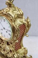 French Rococo Style Brass & Gilt Mantel Clock by Japy Freres (6 of 10) French Rococo Style Brass & Gilt Mantel Clock by Japy Freres (6 of 10)
