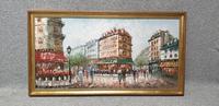 Large French Scene Oil Painting 'Burnett' (2 of 3) Large French Scene Oil Painting 'Burnett' (2 of 3)
