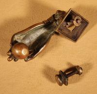 Interesting Bronze Door Knocker in the Shape of a Hand (6 of 8) Interesting Bronze Door Knocker in the Shape of a Hand (6 of 8)