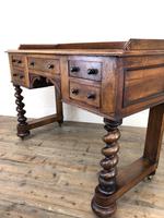 Antique Mahogany Desk with Barley Twist Supports (13 of 13) Antique Mahogany Desk with Barley Twist Supports (13 of 13)