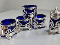 Stunning Levi & Salaman HM Silver Art Nouveau 5 x Piece Cruet c.1902 (8 of 10) Stunning Levi & Salaman HM Silver Art Nouveau 5 x Piece Cruet c.1902 (8 of 10)