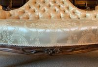 Stunning Quality Original 19th Century Carved Rosewood Cream Upholstered Sofa Settee (9 of 11) Stunning Quality Original 19th Century Carved Rosewood Cream Upholstered Sofa Settee (9 of 11)