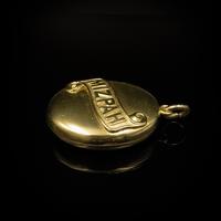 Antique Victorian Mizpah Oval Gold Gilt Photo Locket Pendant (4 of 8) Antique Victorian Mizpah Oval Gold Gilt Photo Locket Pendant (4 of 8)