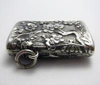 Very Rare Wang Hing Solid Silver Chinese Export Antique Vesta Case Match Box, 19th-Century c.1890 (3 of 9) Very Rare Wang Hing Solid Silver Chinese Export Antique Vesta Case Match Box, 19th-Century c.1890 (3 of 9)