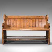 Antique Bench Seat, English, Pine, Pew, Ecclesiastic Taste, Victorian c.1900 (2 of 12) Antique Bench Seat, English, Pine, Pew, Ecclesiastic Taste, Victorian c.1900 (2 of 12)